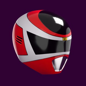 Power Rangers In Space Red Ranger Helmet File STL 3D print file image 2