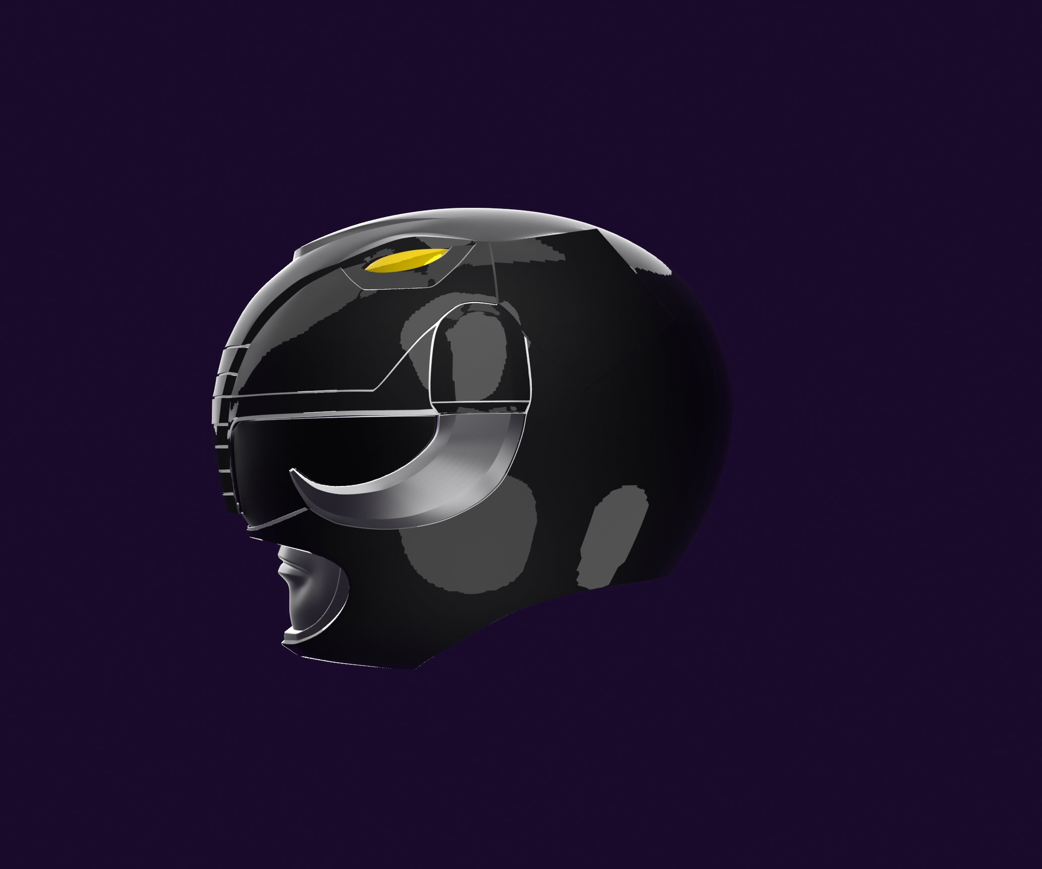Screen Accurate Zyuranger Black /Mammoth Ranger helmet 3D Etsy