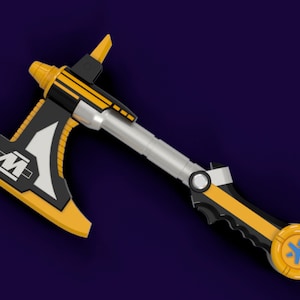 Power Rangers Lightspeed Rescue Titanium Ranger Titanium Laser 3D print file