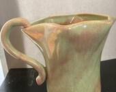 West Coast California Turquoise Pottery Pitcher
