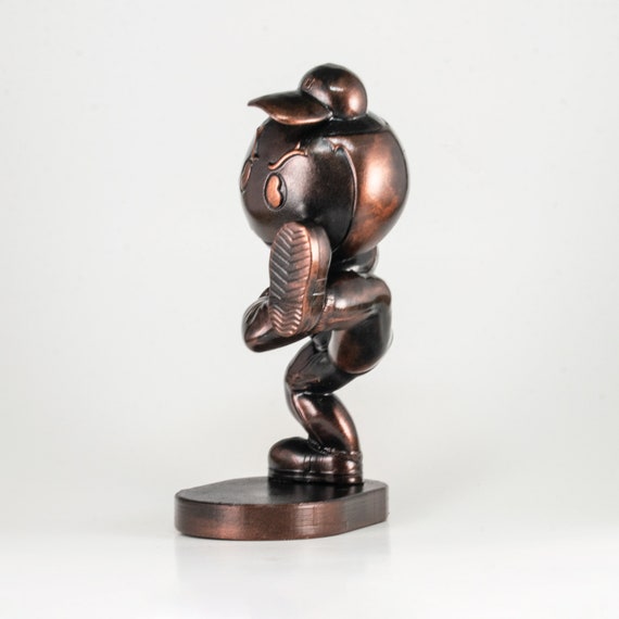 thumbnail image 2 of Brutus Buckeye Ohio State Mascot Figurine – Vintage Bronze Finish – Collectible 2 of 5