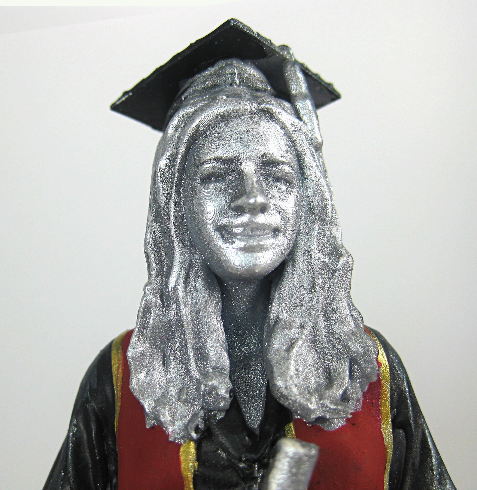 Custom University High School Graduation Girl Figurine Etsy