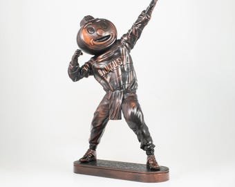 Brutus Buckeye Ohio State Mascot Figurine – Vintage Bronze Finish – Collectible
