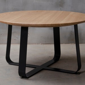 Mesa Lateral Cuadrada Con Pata De Acero Negro Mesa De Cafe Etsy