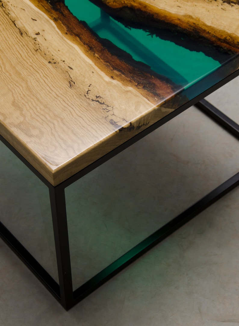 LIVE EDGE Coffee Table Epoxy Resin Table Epoxy Table Coffee Etsy Hong