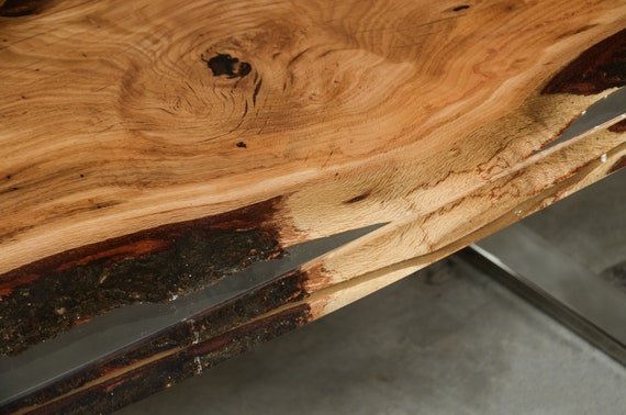 Canto en vivo de Resina Epoxi mesa de madera y muebles de madera