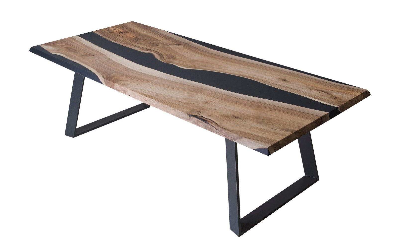 LIVE EDGE Eettafel epoxy hars tafel epoxy walnoot tafel Etsy Nederland