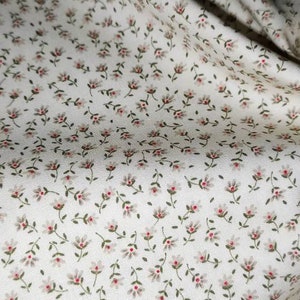 Tiny Rose Fabric, Summer Dress Fabric, Quilting Material, Floral Fabric, Cotton Material, Small Roses, Cotton Fabric, Quilting Cotton,