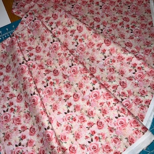 Shabby Rose Fabric - 100 percent Cotton Fabric image 5
