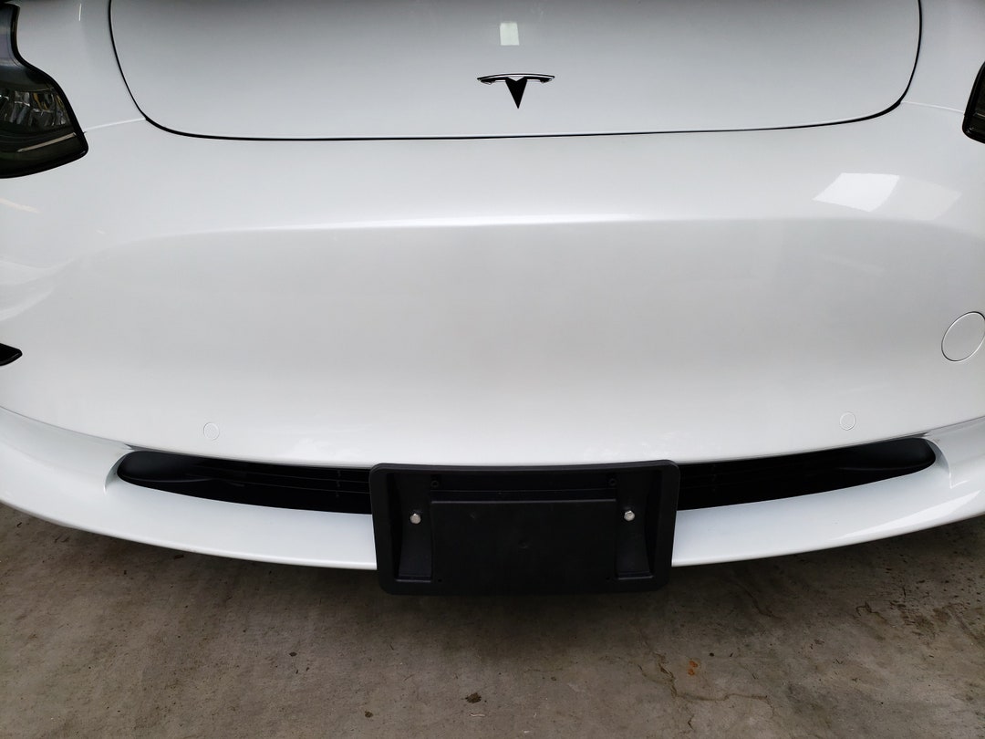 Tesla y license plate frame deals