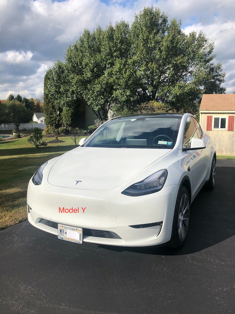 No-Hole Tesla Model 3 or Model Y Front License Plate image 6