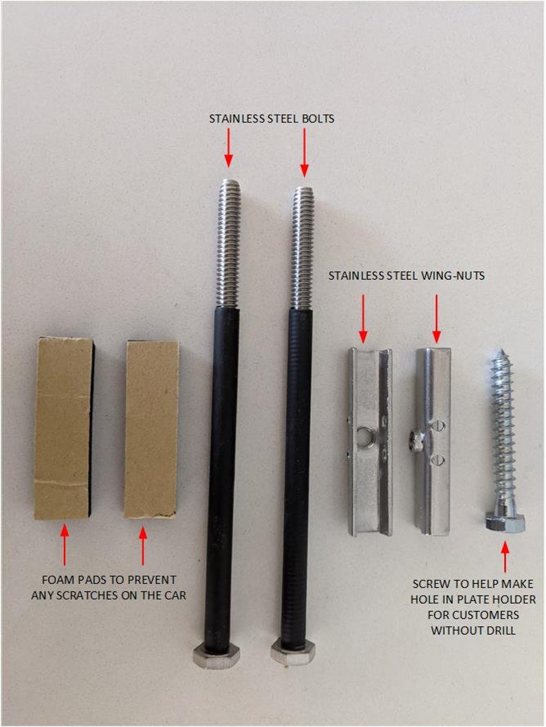No-Hole Tesla Model 3 or Model Y Front License Plate image 1