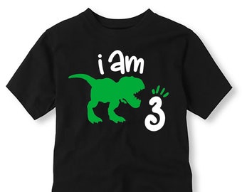Personalized Dinosaur Birthday Shirt, Dinosaur Birthday Shirt With Age