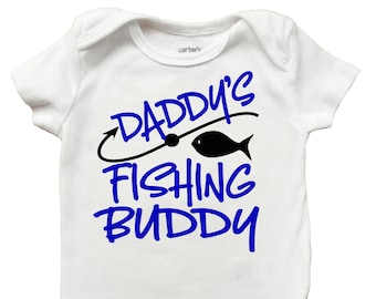 Daddy's Fishing Buddy Shirt, Fathers Day Fishing Shirt, Father's Day Shirt for Boys