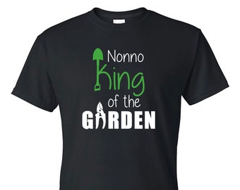 Nonno König des Gartens Shirt: Gartenarbeit Geschenk für den Großvater