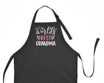 Mejor abuela del mundo apron, mejor abuela apron, abuela apron, regalo para la abuela, regalo para la abuela, regalo del día de la madre para la abuela