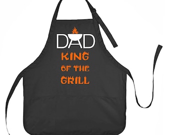 King of the Grill Apron: Father's Day BBQ Gift
