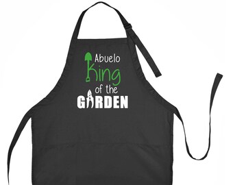 Abuelo König der Gartenschürze, Abuelo Gartenschürze, Gartenschürze für Abuelo, Benutzerdefinierte Gartenschürze, Geschenk für Abuelo