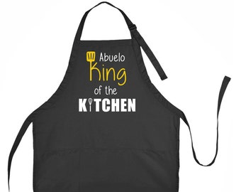Abuelo King of the Kitchen Schürze, Geschenk zum Vatertag