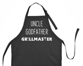 Personalisierte Grillmaster Schürze - Geschenk für den Paten Grillmeister