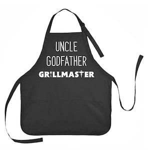 Personalized Grillmaster Apron – Godfather BBQ Gift - Apron for Uncle
