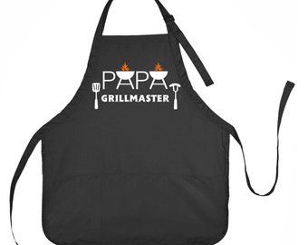 Schort voor papa, Grillmaster-schort, Vaderdagschort, schortcadeau voor papa, schort Grillmaster-schort