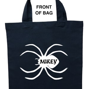Spider Trick or Treat Bag, Spider Halloween Bag, Spider Loot Bag, Spider Candy Bag, Aangepaste Spider Bag, Gepersonaliseerde Spider Halloween Bag