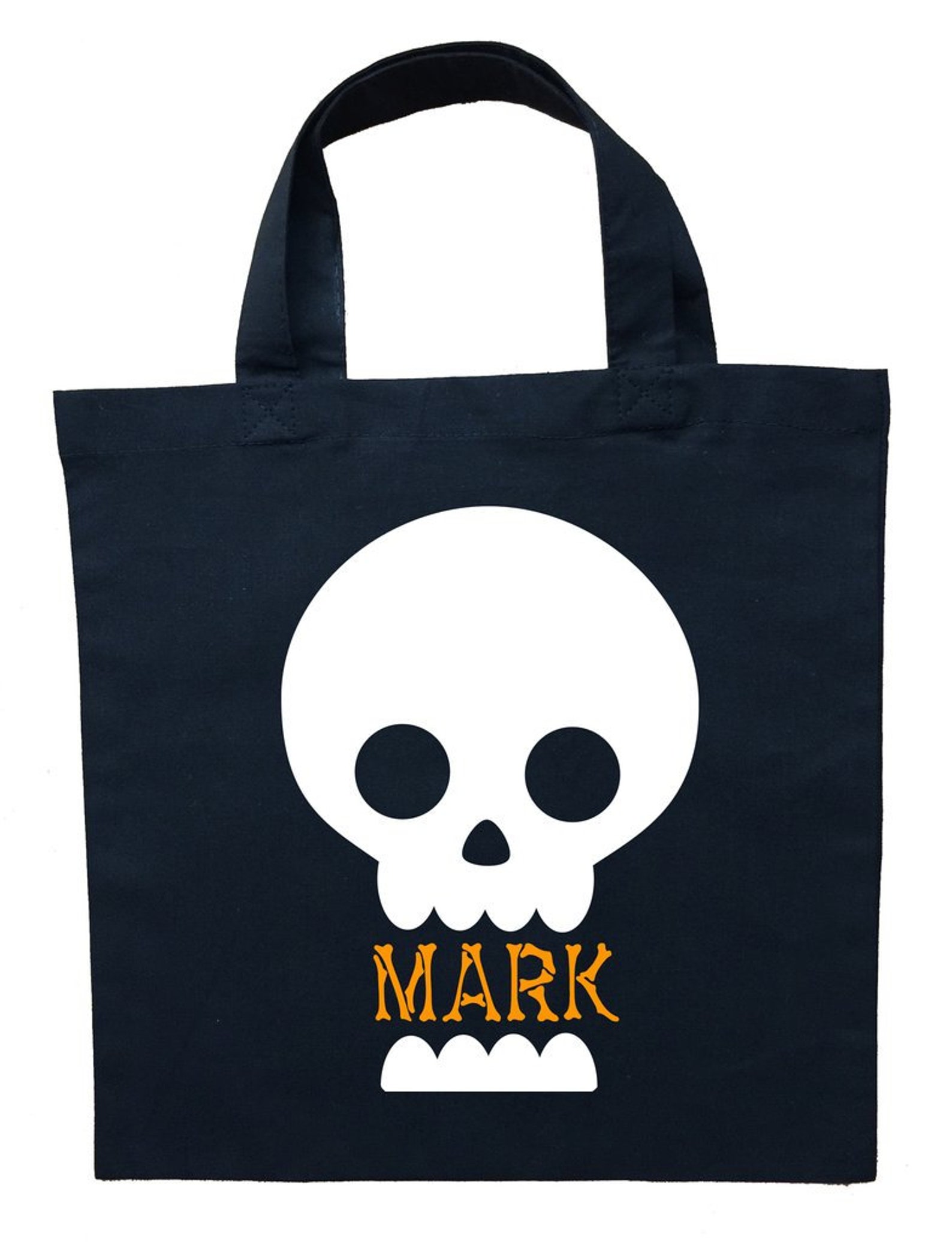 Skeleton Trick or Treat Bag Personalized Skeleton Halloween Etsy