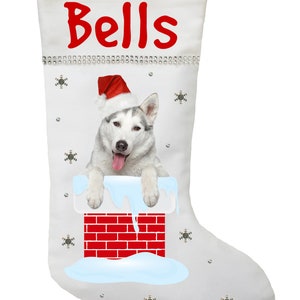 Siberian Husky Christmas Stocking - Etsy