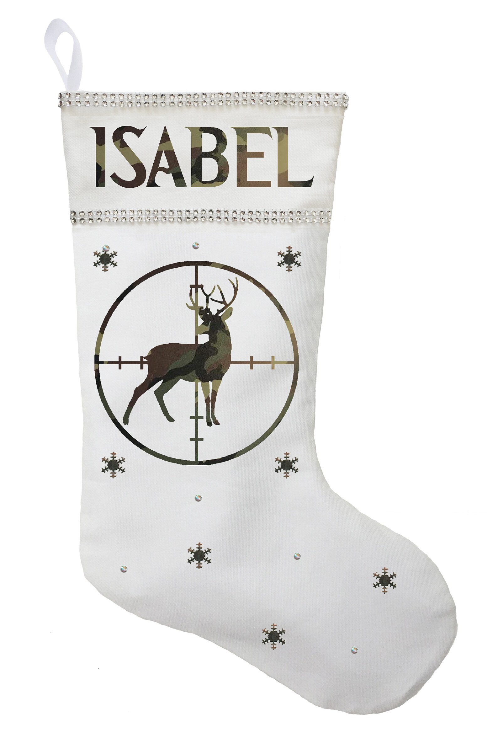 Deer Hunter Christmas Stocking Deer Hunter Stocking Hunting Etsy