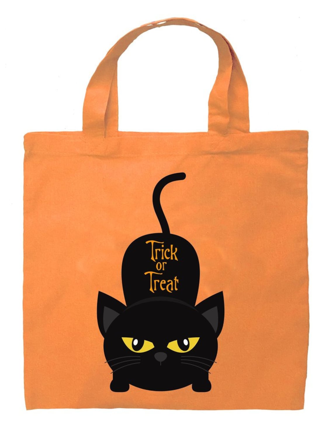 Cat Trick or Treat Bag Personalized Cat Halloween Bag Etsy