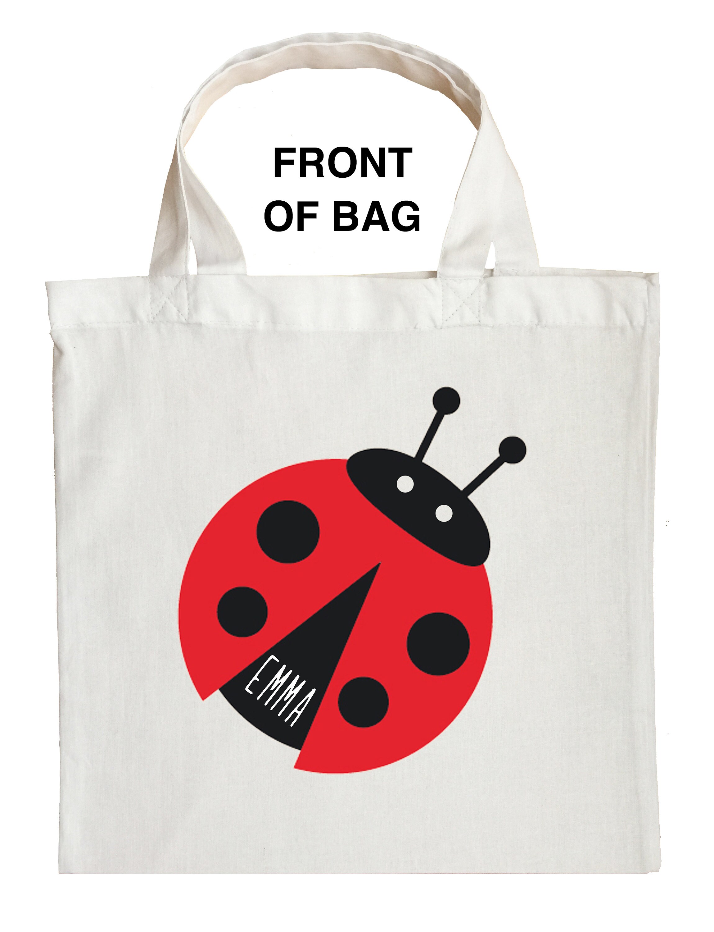 Ladybug Truco o Treat Bolsa Personalizado Ladybug Halloween Bag Etsy Espana