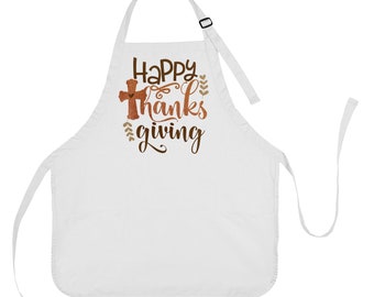 Happy Thanksgiving Apron, Thanksgiving Apron, Thanksgiving Hostess Gift, Thanksgiving Present