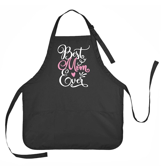 Best Mom Ever Apron Mother's Day Apron Gift for Mom Etsy