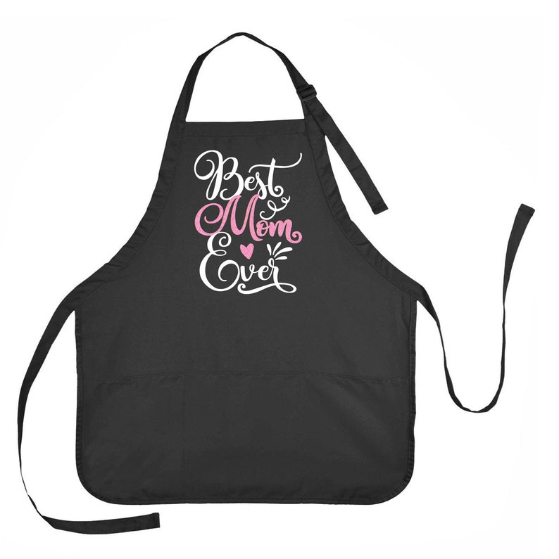 Best Mom Ever Apron Mother's Day Apron Gift for Mom Etsy