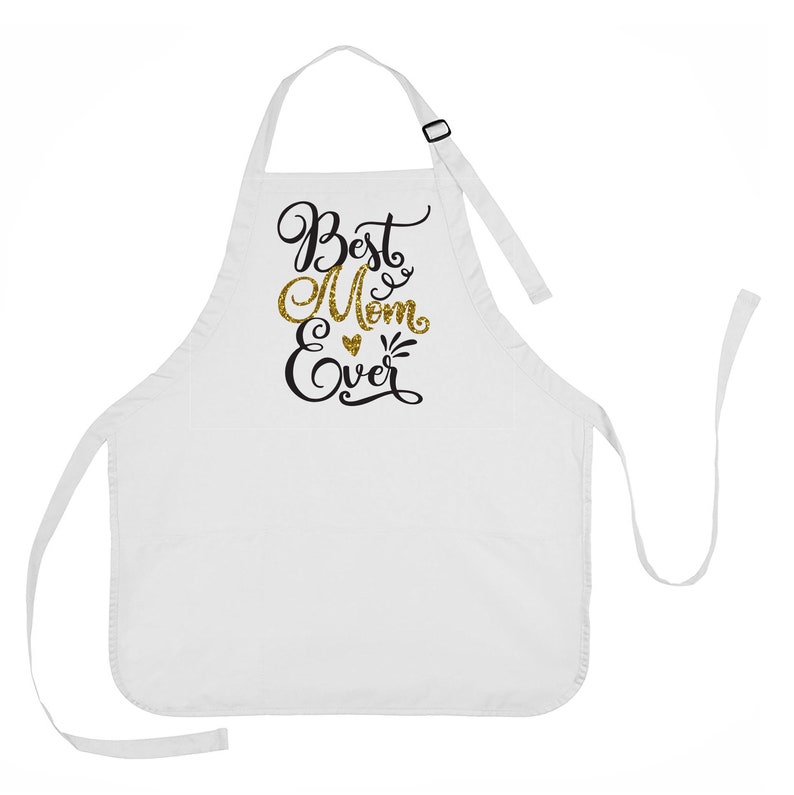 Best Mom Ever Apron Mother's Day Apron Gift for Mom Etsy