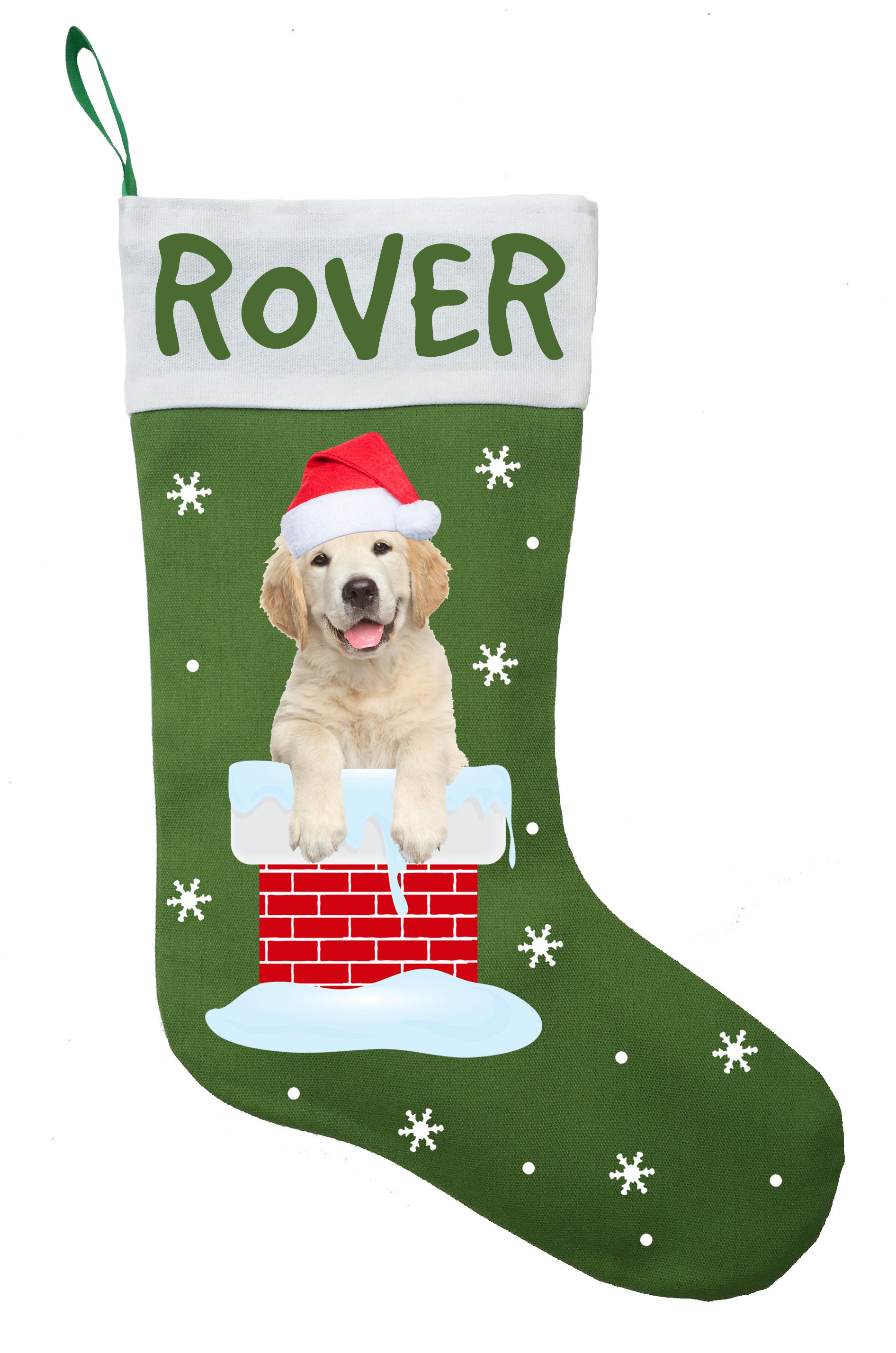Golden Retriever Christmas Stocking Etsy