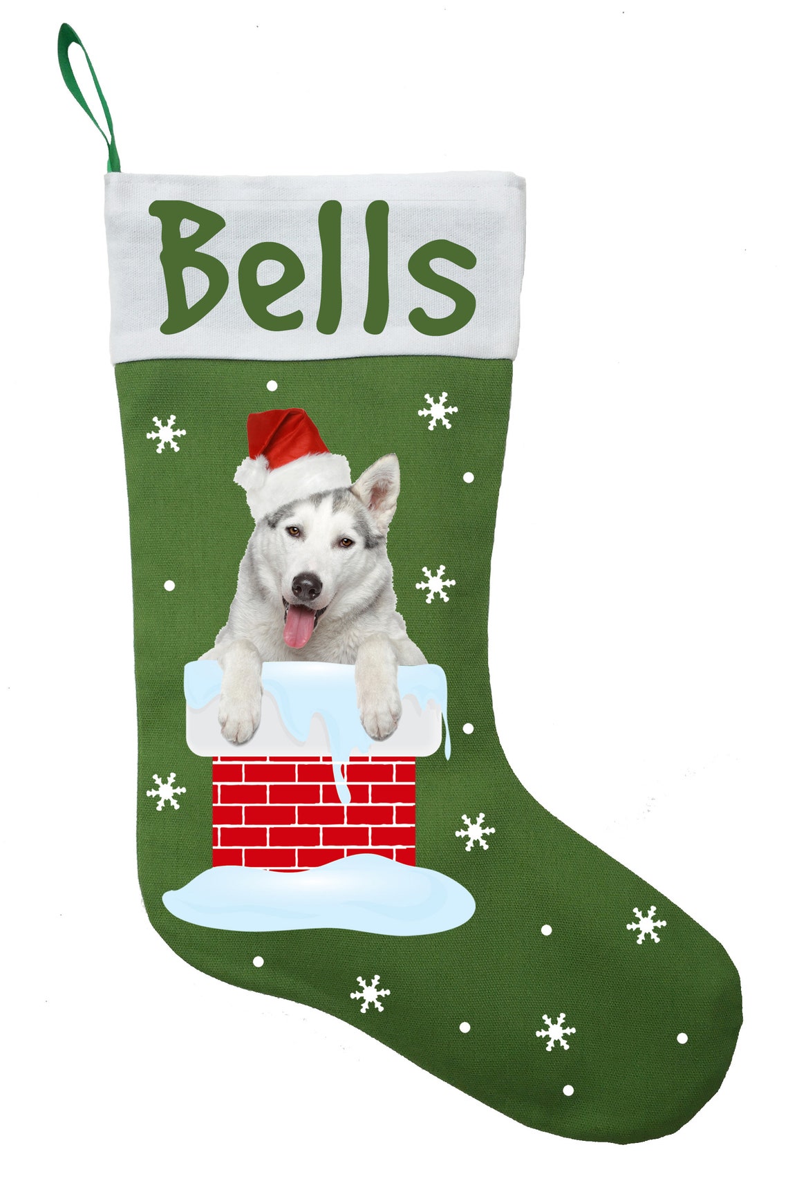 Siberian Husky Christmas Stocking Etsy