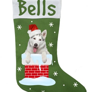 Siberian Husky Christmas Stocking - Etsy