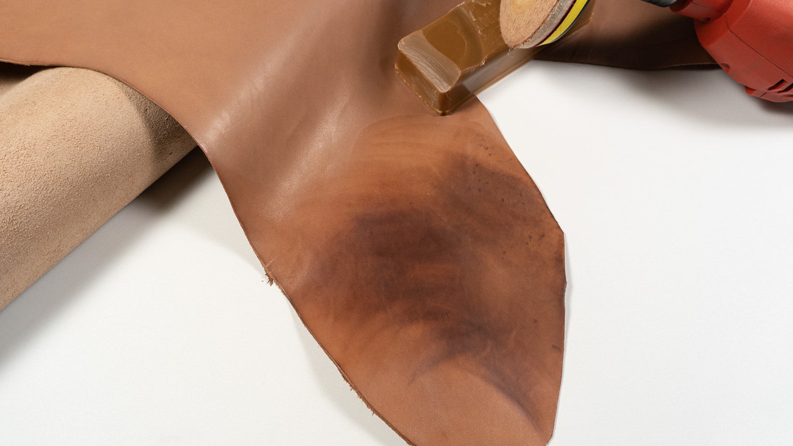 Fenice Wax leather burnishing wax and leather brush off Etsy