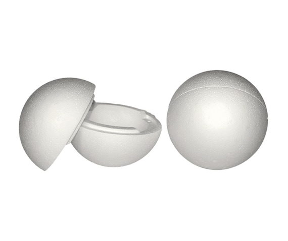 Boule en polystyrène 30 cm divisible -  France