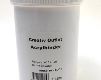 Acrylbinder Kunstharzbinder Hausmarke 1 l