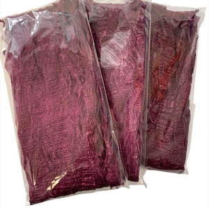 Decorazione di carta Bordeaux / viola, corteccia di gelso 40 g set da 3 = 120 g.
