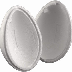 Huevo de poliestireno 16 cm, dos partes