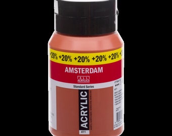 Amsterdam Acrylfarbe 500+100 ml Siena gebrannt Nr.411 Sonderaktion