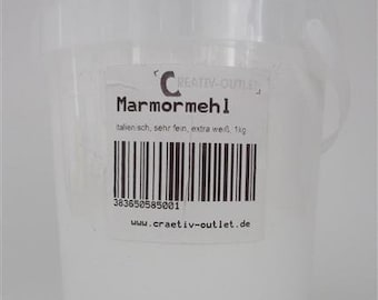 Marmormehl sehr fein, extra weiss 1kg