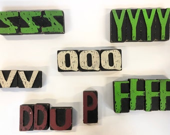 Buchstaben aus Holz 20 Stück