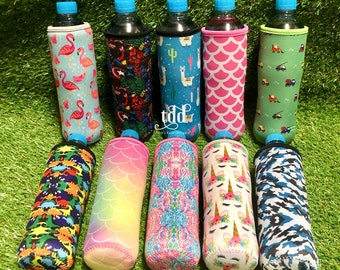 3D Water Bottle Carrier Bag Pouch Cover Holder Black/&white Neoprene Glass Case