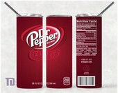 Dr Pepper cherry cola Mug Tumbler Skinny Mug 20oz 600ml Stainless Steel Double Walled Insulated