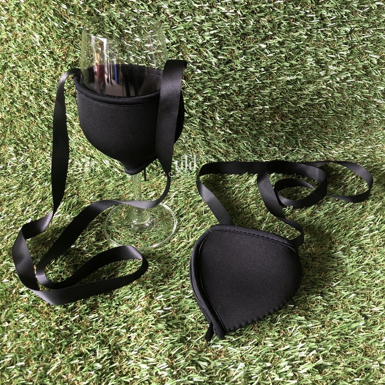 Wine Glass Holder With Lanyard Sling Necklace Personalise Etsy Australia